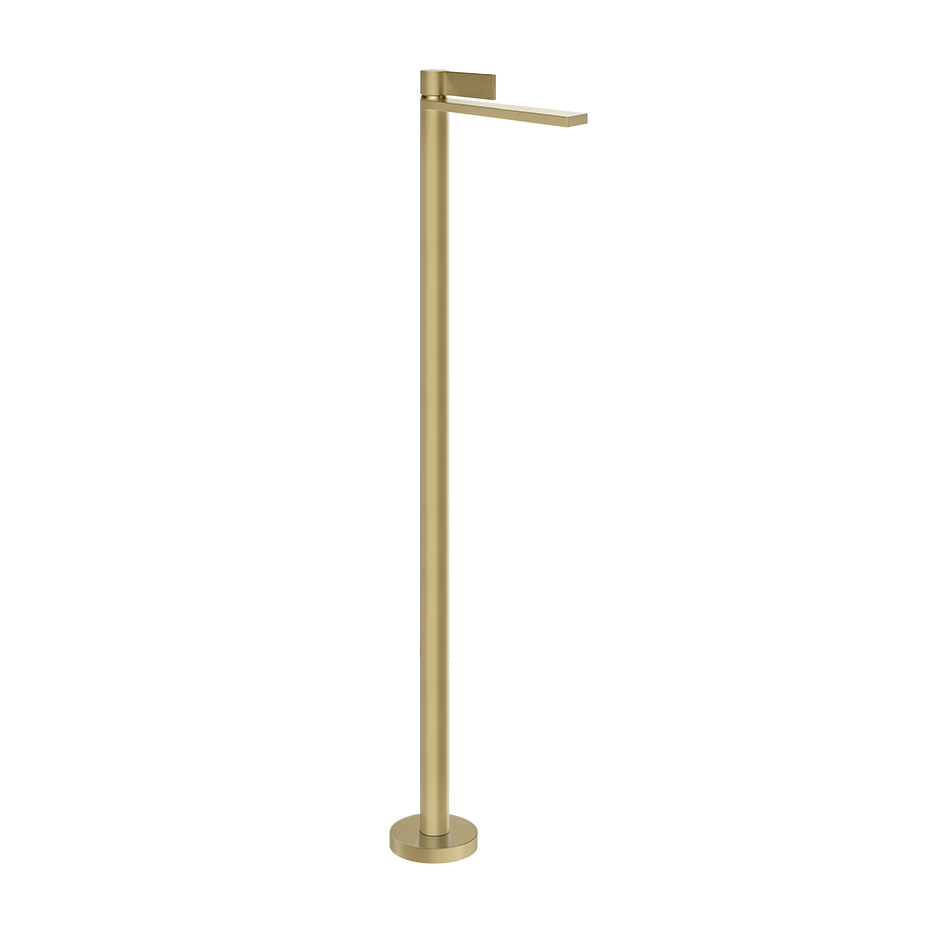 Gessi Inverso Rigato Freestanding Basin Mixer- 73595 Bathroom Accessories GESSI Brass Brushed PVD