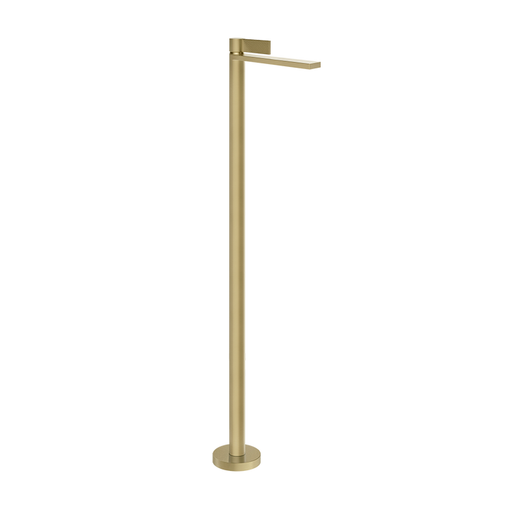 Gessi Inverso Rigato Freestanding Basin Mixer- 73595 Bathroom Accessories GESSI Brass Brushed PVD