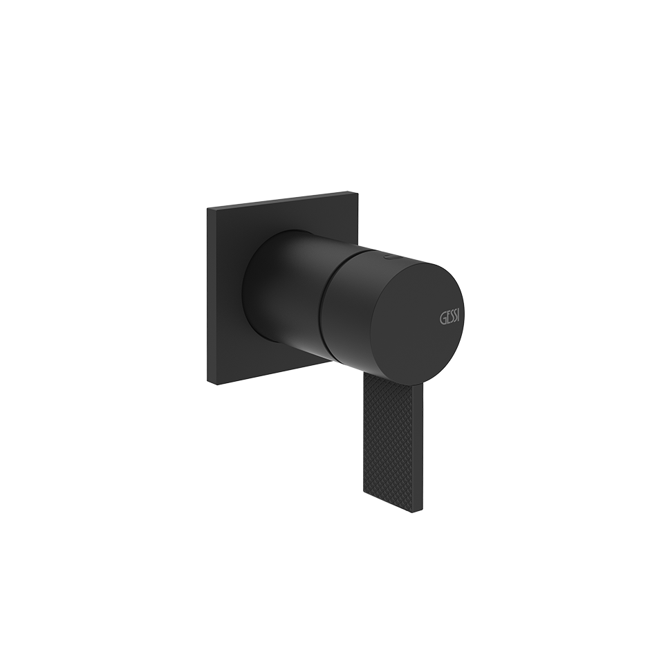 Gessi Inverso Diamantato Wall-Mounted Shower Mixer - 73619 Bathroom Accessories GESSI Matte Black