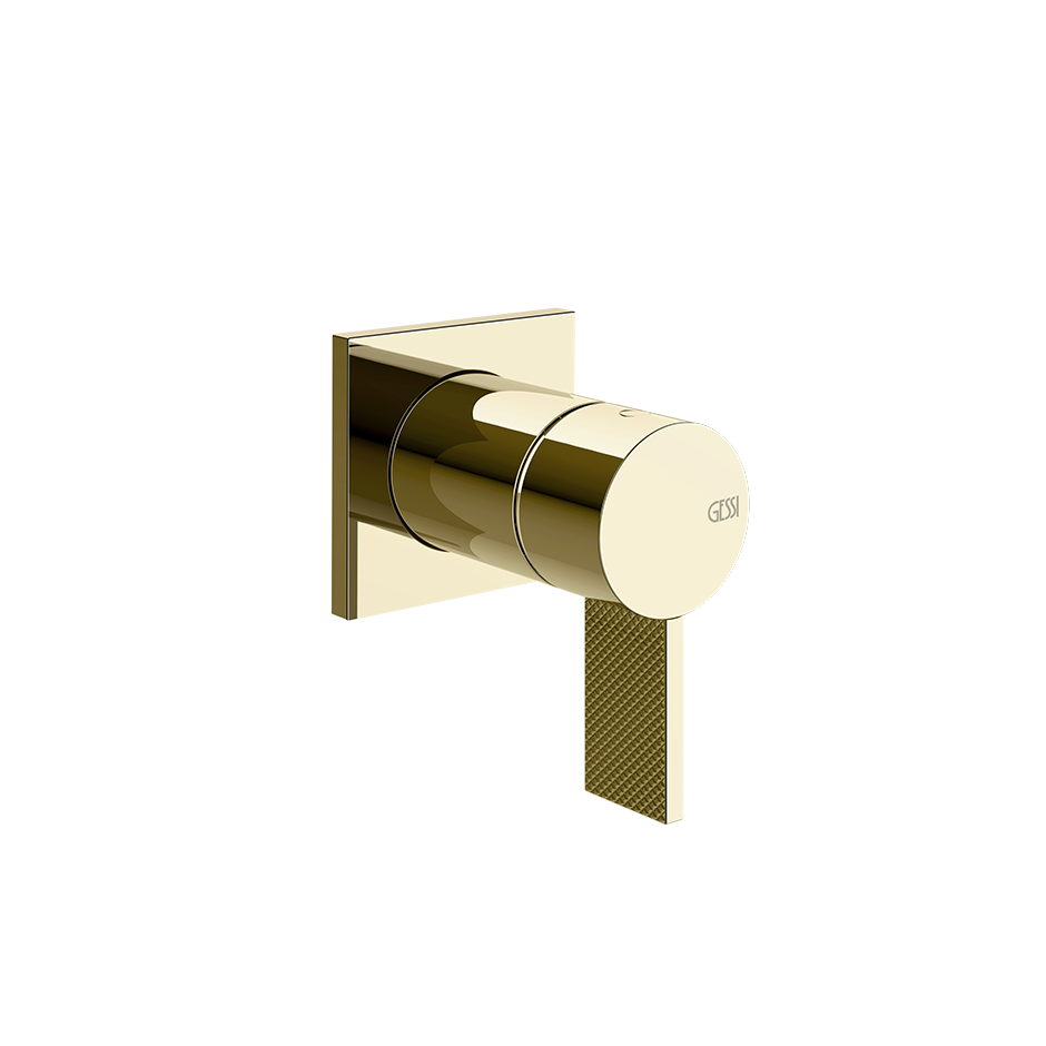 Gessi Inverso Diamantato Wall-Mounted Shower Mixer - 73619 Bathroom Accessories GESSI Brass PVD