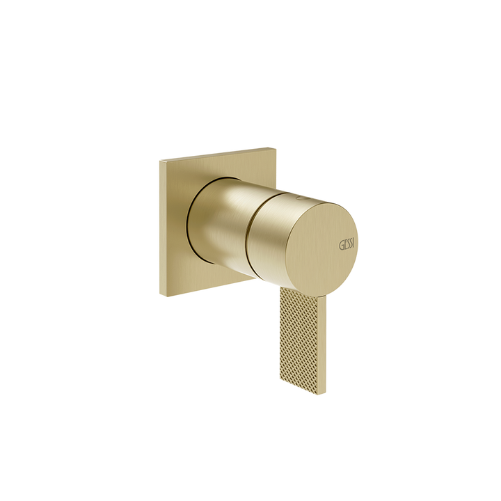 Gessi Inverso Diamantato Wall-Mounted Shower Mixer - 73619 Bathroom Accessories GESSI Brass Brushed PVD