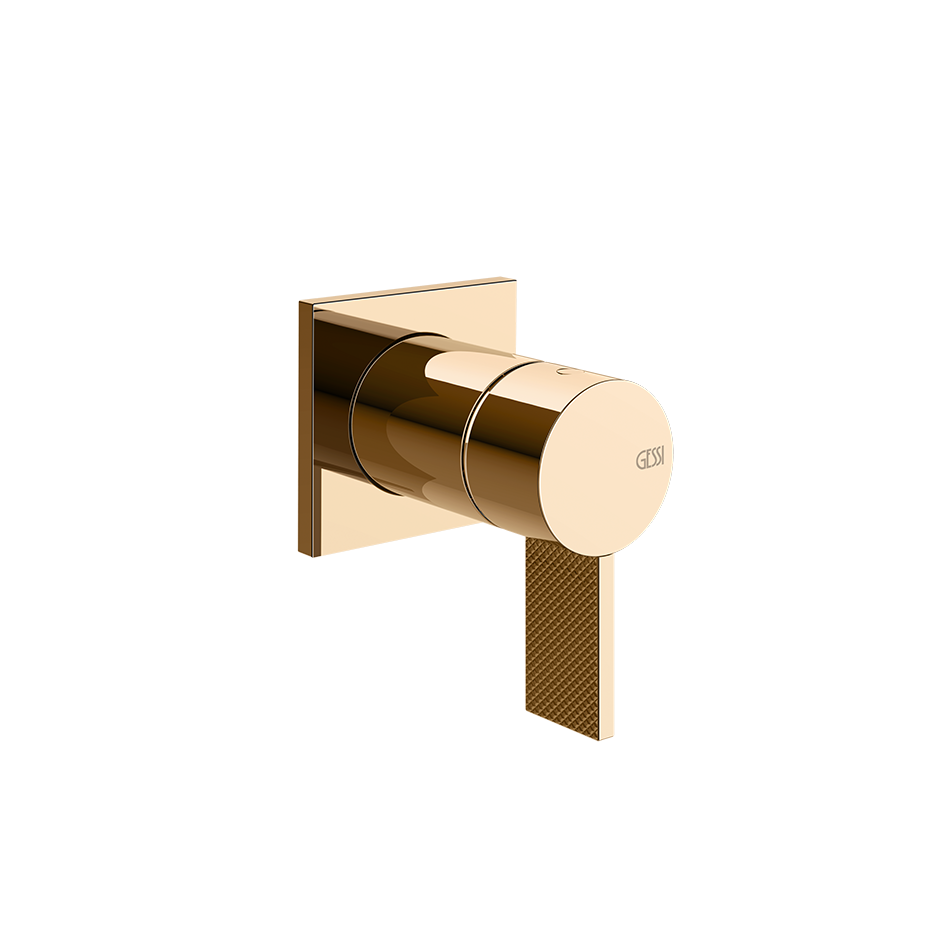 Gessi Inverso Diamantato Wall-Mounted Shower Mixer - 73619 Bathroom Accessories GESSI Warm Bronze PVD