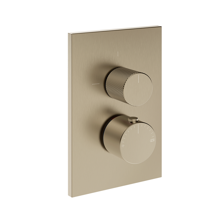 Gessi Inverso Diamantato Thermostatic Mixer - 73635 Bathroom Accessories GESSI Finox Brushed Nickel