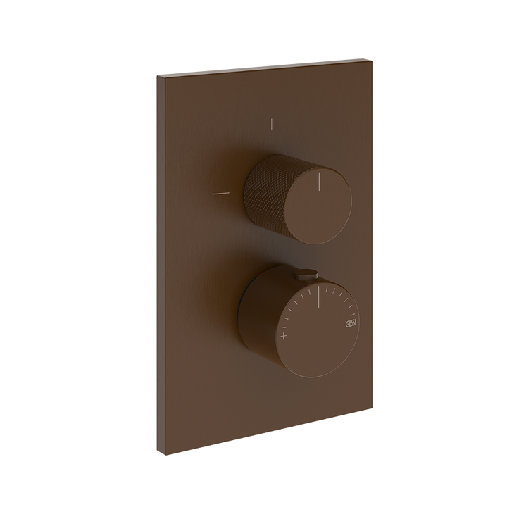 Gessi Inverso Diamantato Thermostatic Mixer - 73635 Bathroom Accessories GESSI Dark Bronze