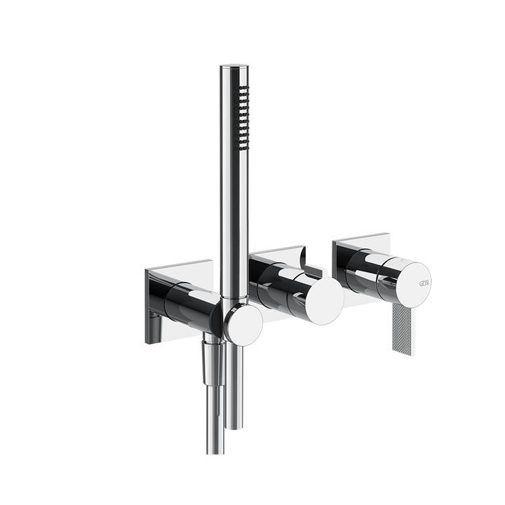 Gessi Inverso Diamantato Wall-Mounted Shower Mixer - 73636 Bathroom Accessories GESSI Chrome