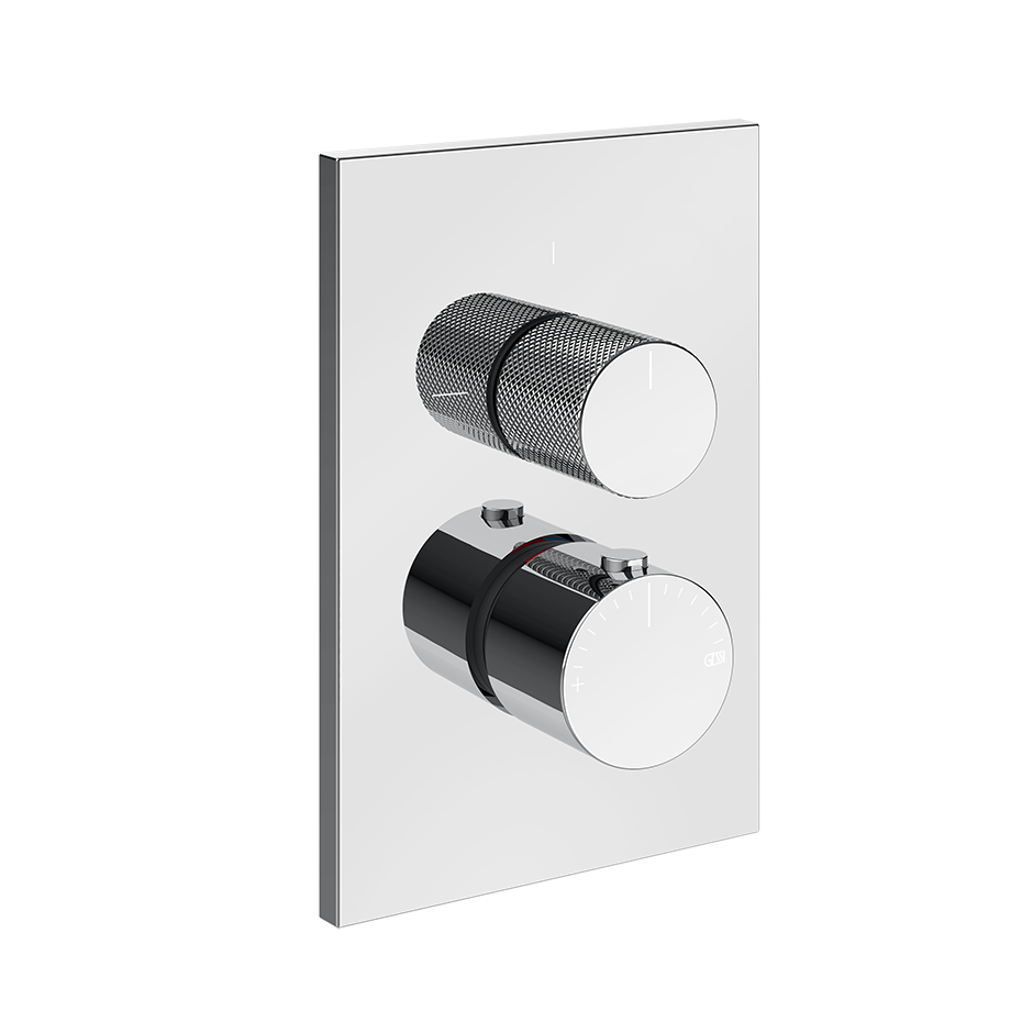 Gessi Inverso Diamantato Thermostatic Mixer - 73637 Bathroom Accessories GESSI Chrome