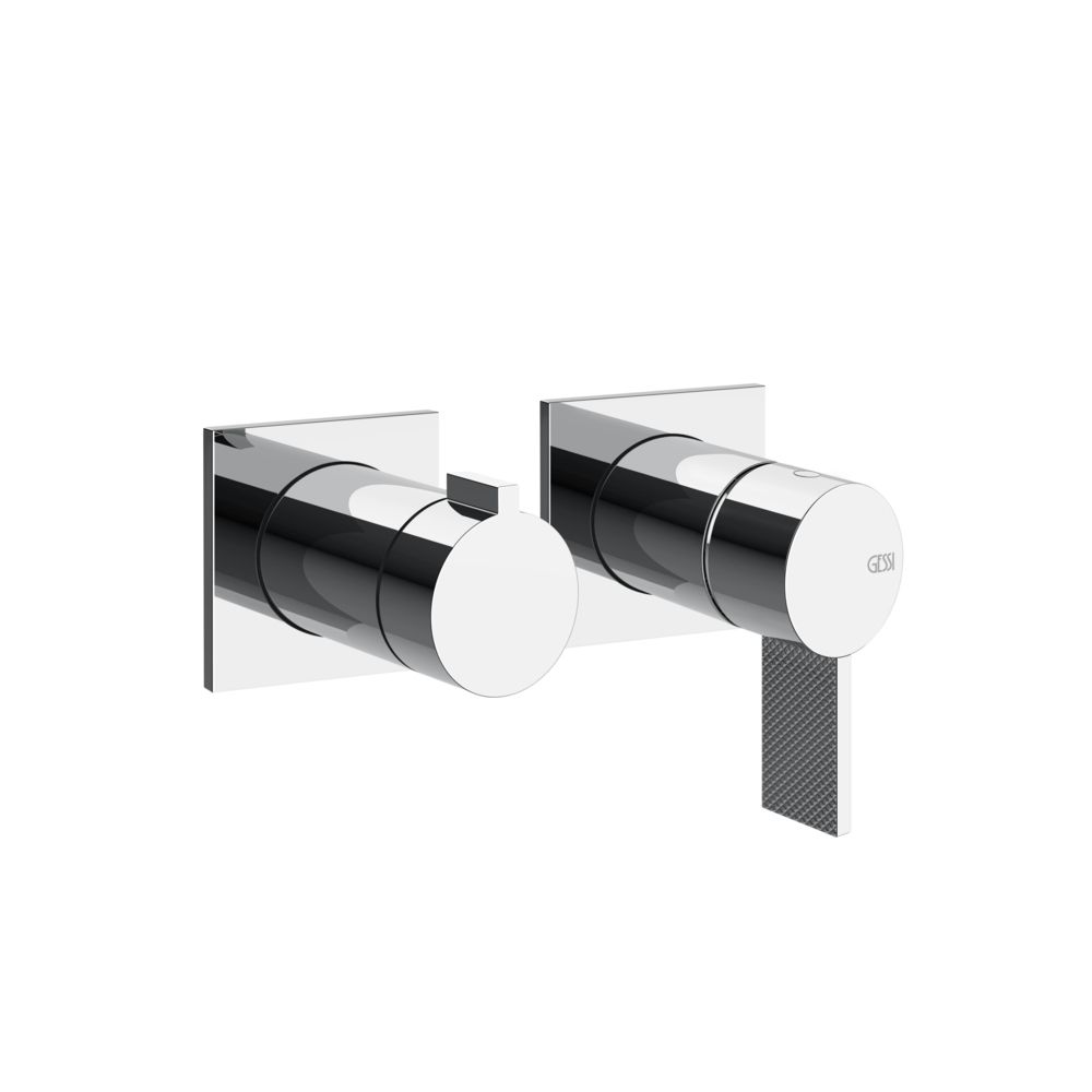 Gessi Inverso Diamantato Wall-Mounted Two-Ways Shower Mixer - 73638 Bathroom Accessories GESSI Chrome