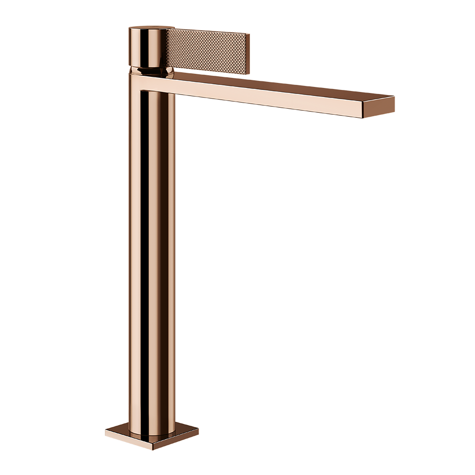 Gessi Inverso Diamantato High Version Basin Mixer - 73653 Bathroom Accessories GESSI Copper PVD