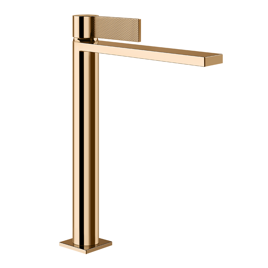 Gessi Inverso Diamantato High Version Basin Mixer - 73653 Bathroom Accessories GESSI Warm Bronze PVD