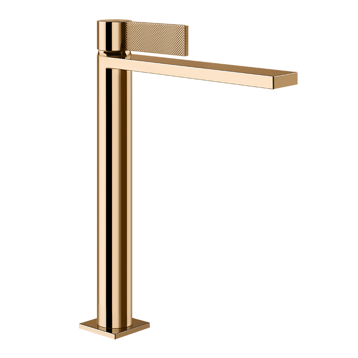 Gessi Inverso Diamantato High Version Basin Mixer - 73653 Bathroom Accessories GESSI Warm Bronze PVD