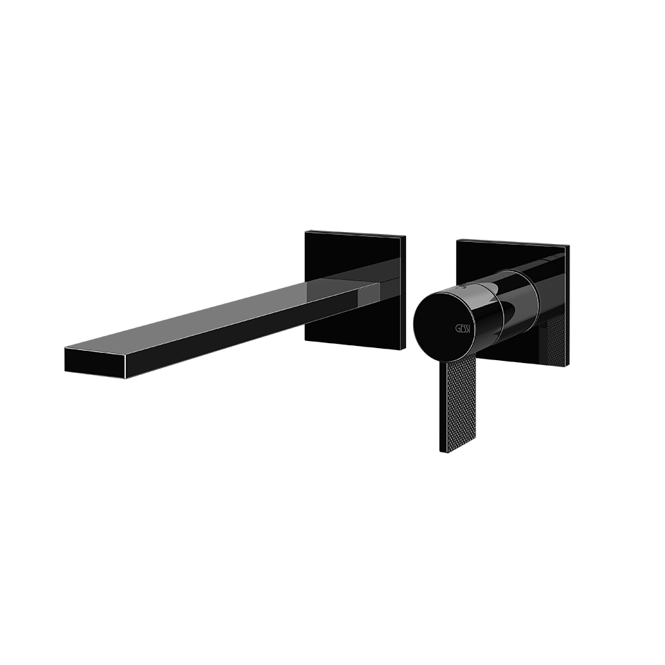 Gessi Inverso Diamantato Wall-Mounted Basin Mixer - 73688 Bathroom Accessories GESSI