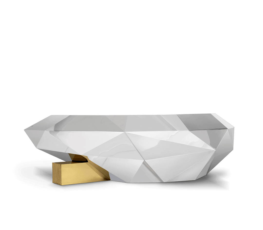 Diamond Center Table  Boca Do Lobo Stainless Steel  