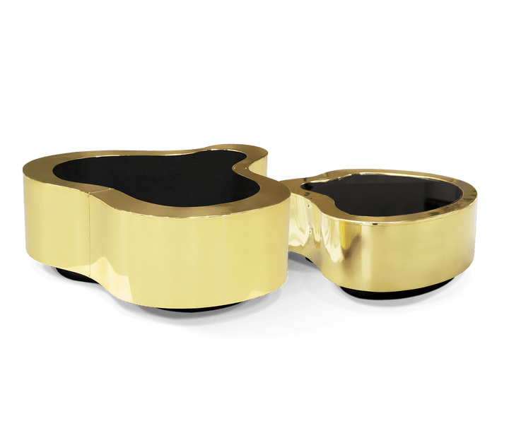 wave polished brass center table Coffee Tables Boca Do Lobo Polished Brass