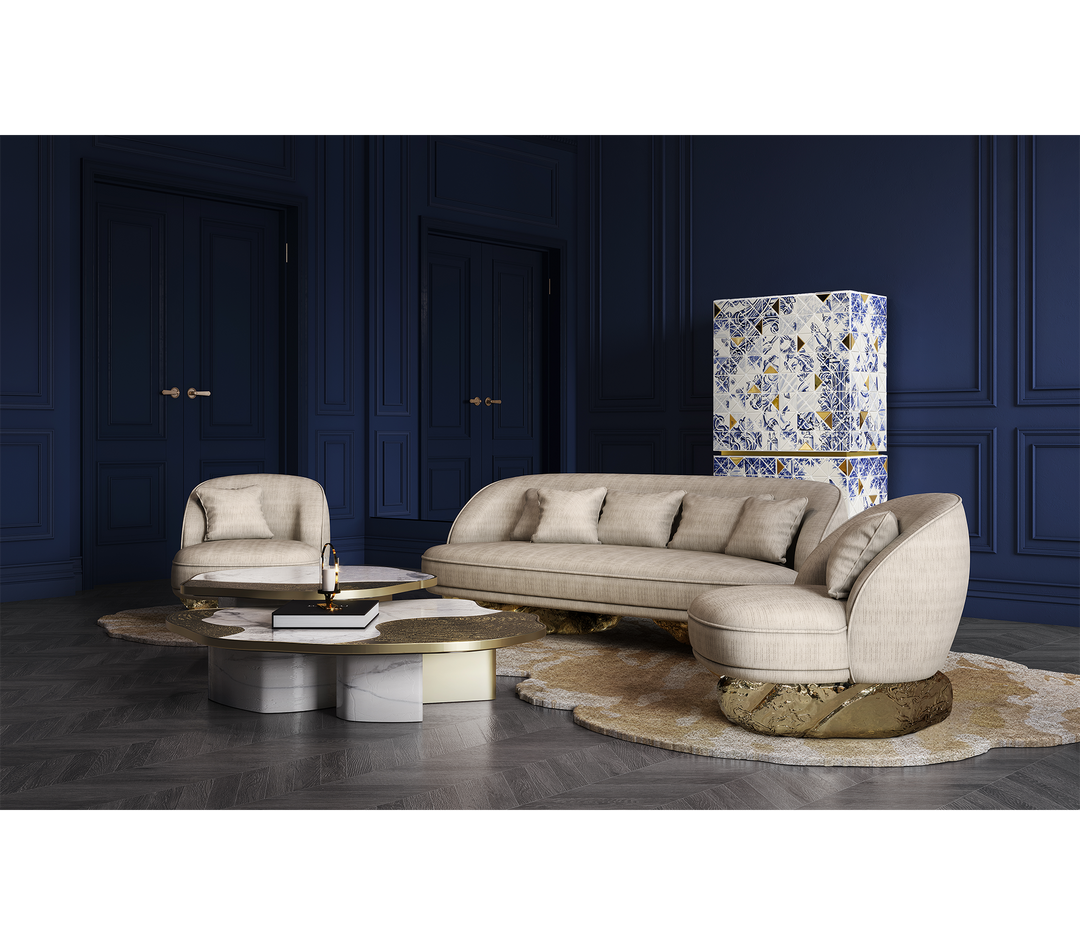 ophelia calacatta marble and gold center table Coffee Tables Boca Do Lobo