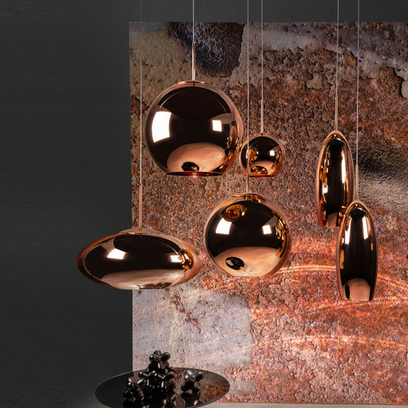 Copper Round Pendant Light Lighting Tom Dixon