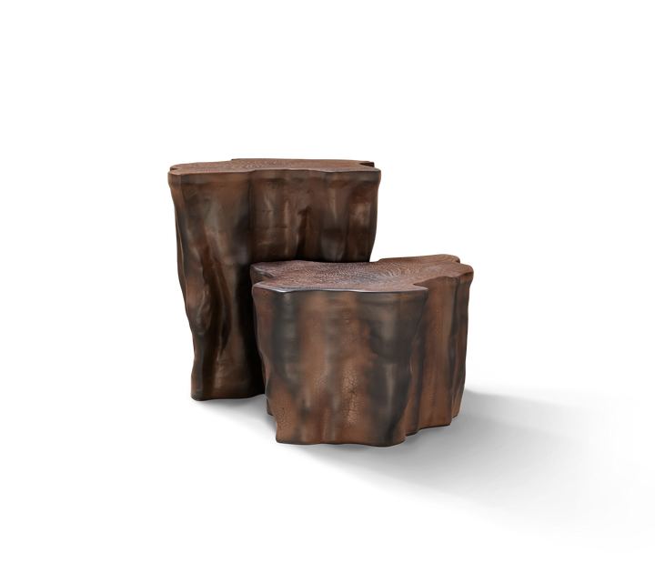 Eden Ceramic Silver Side Table  Boca Do Lobo   