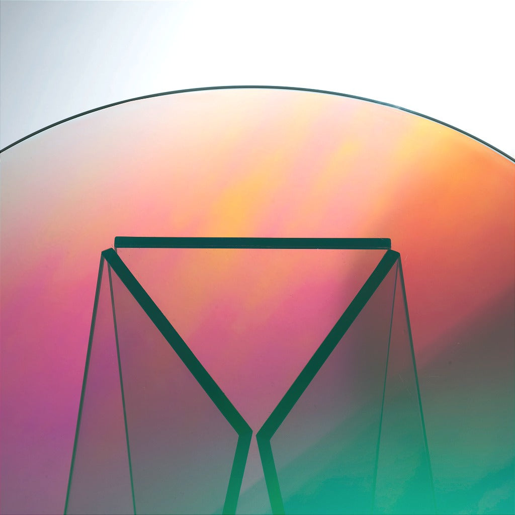 Shimmer Round Low Table Side Table Glas Italia   