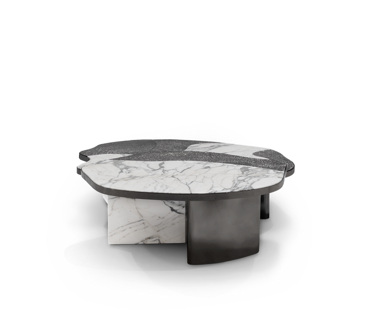 ophelia calacatta marble and gold center table - Image 47
