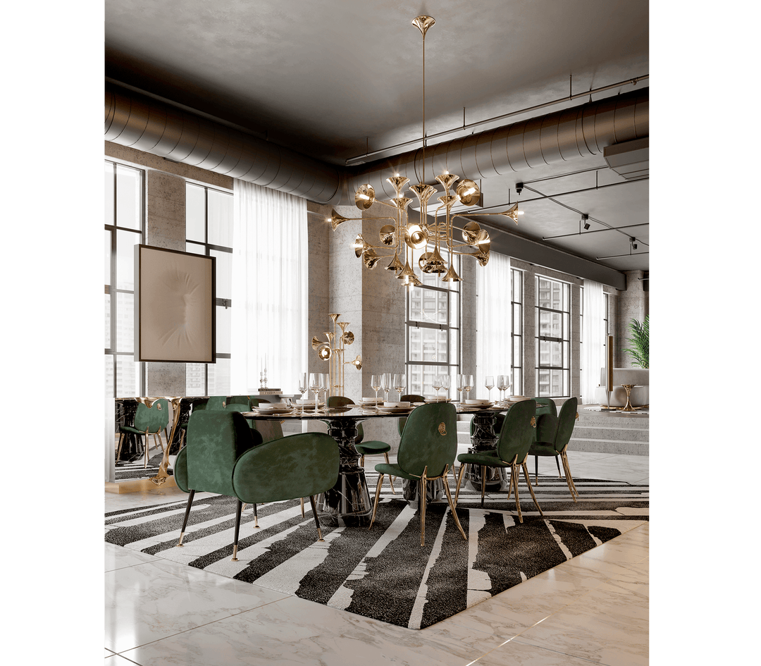 Pietra Oval Xl Nero Marquina Dining Table  Boca Do Lobo   