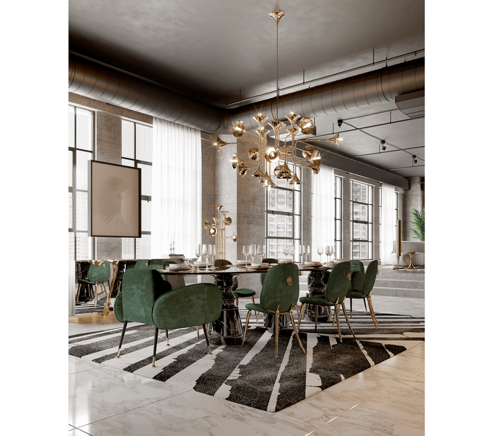 Pietra Oval Xl Nero Marquina Dining Table  Boca Do Lobo   