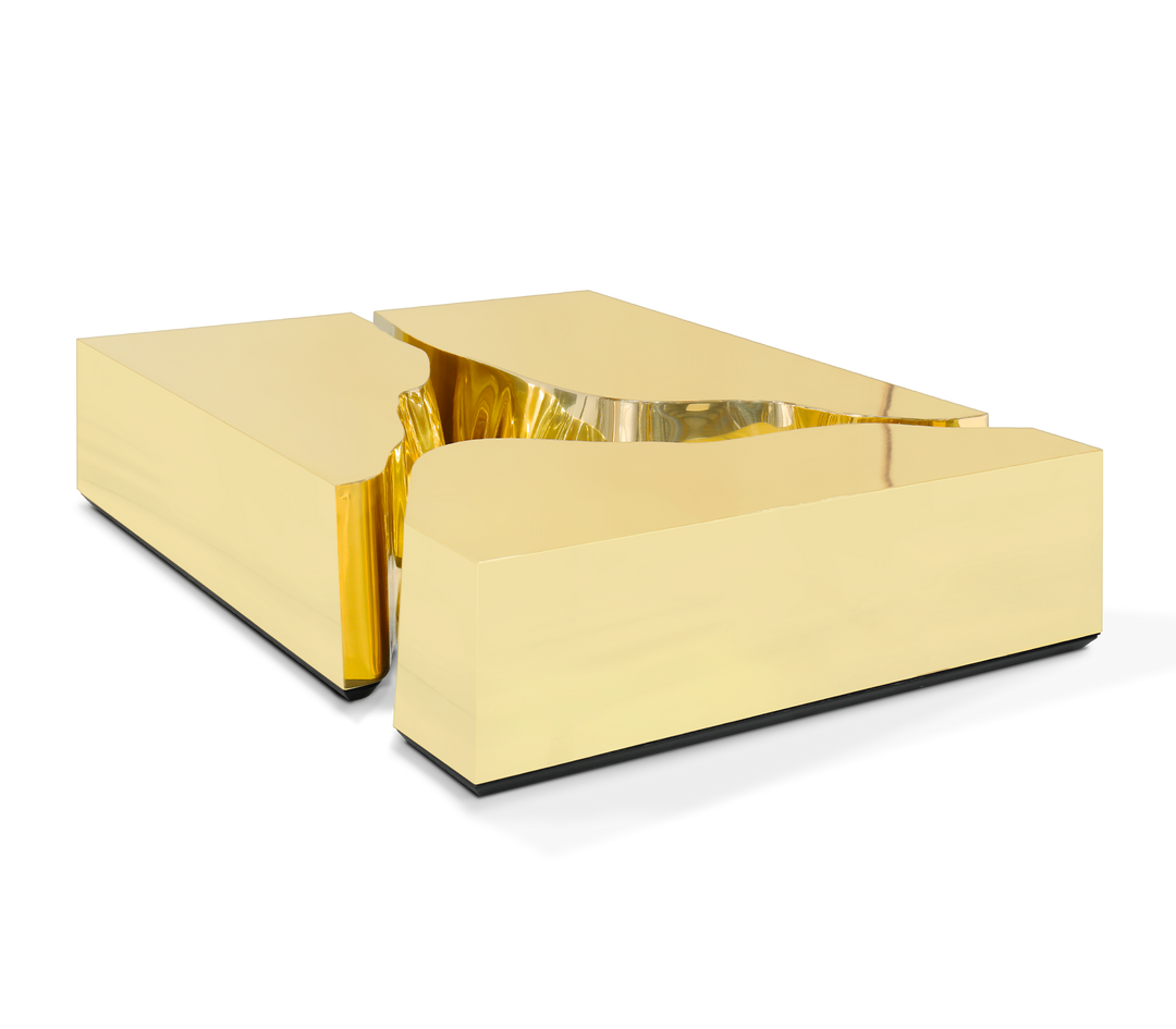Lapiaz Center Table  Boca Do Lobo Gold  