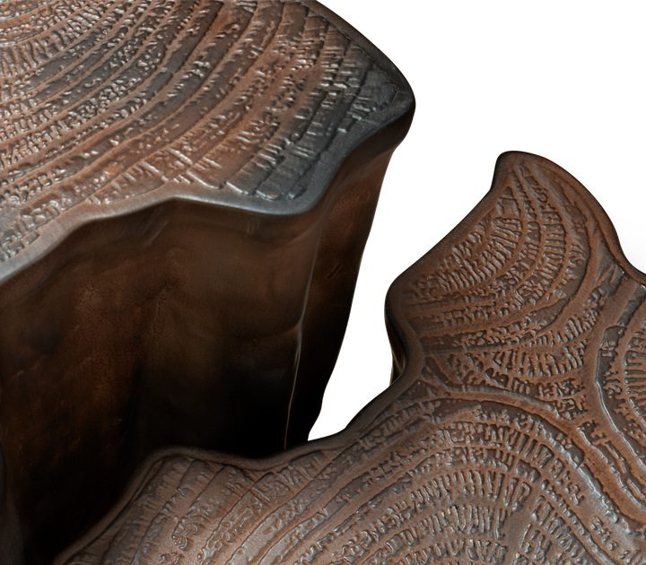 Eden Ceramic Silver Side Table  Boca Do Lobo   