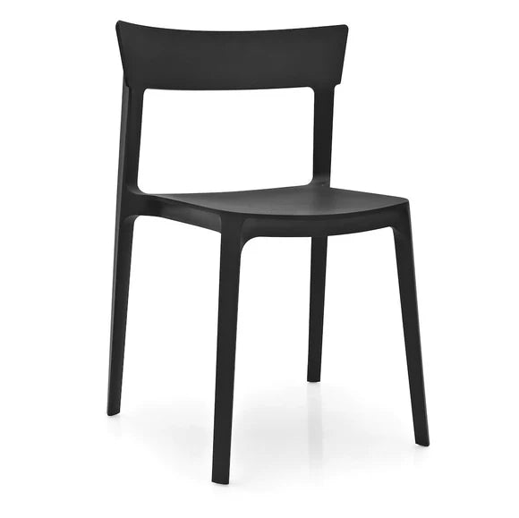 Skin Stool Matt Black Calligaris