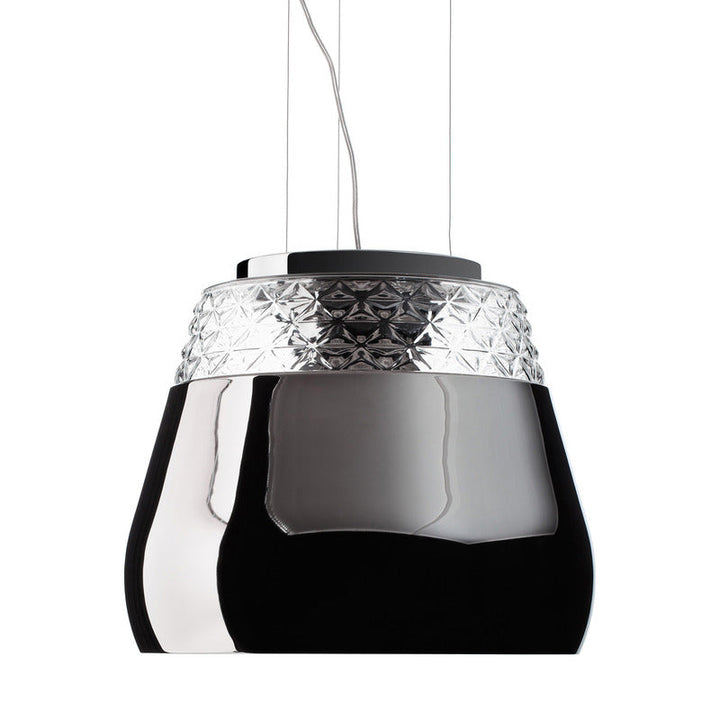Valentine Suspended Lamp Lighting Moooi Chrome Exterior / Chrome Interior Large: 14 in diameter
