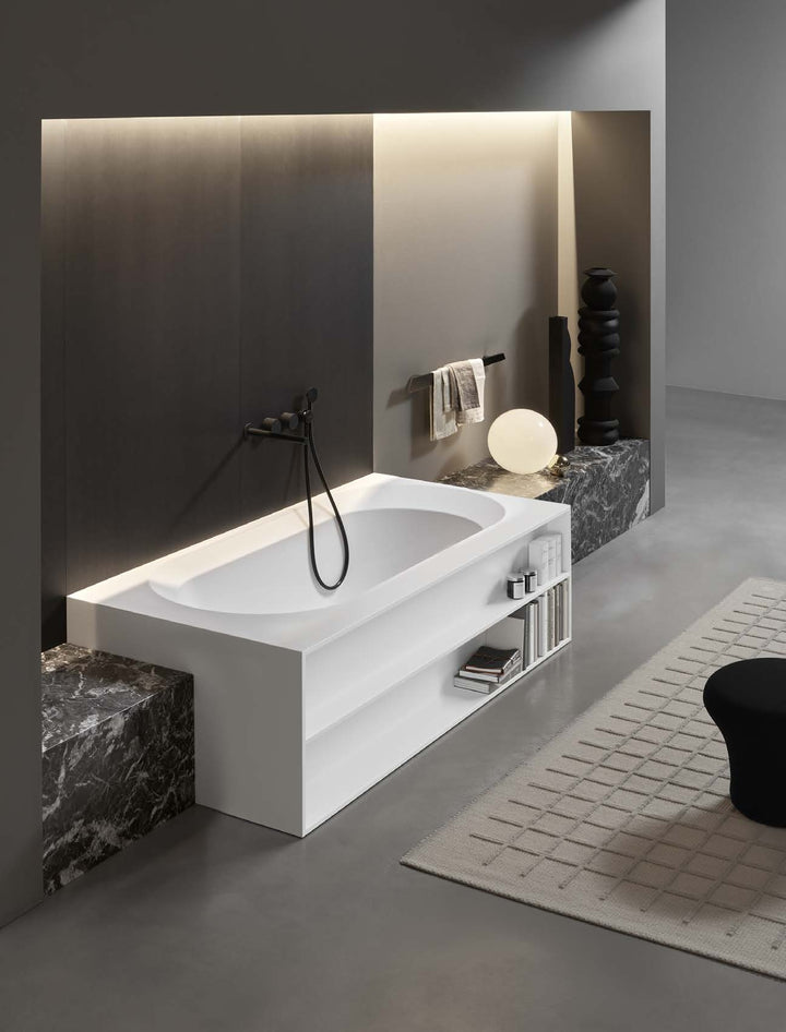 OASI Rectangular Freestanding Bathtub with compartments Sinks Antonio Lupi