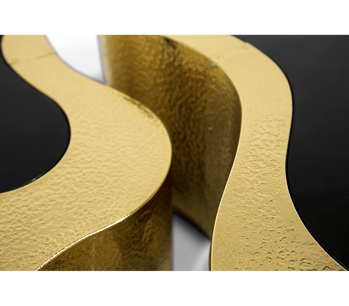 wave polished brass center table Coffee Tables Boca Do Lobo