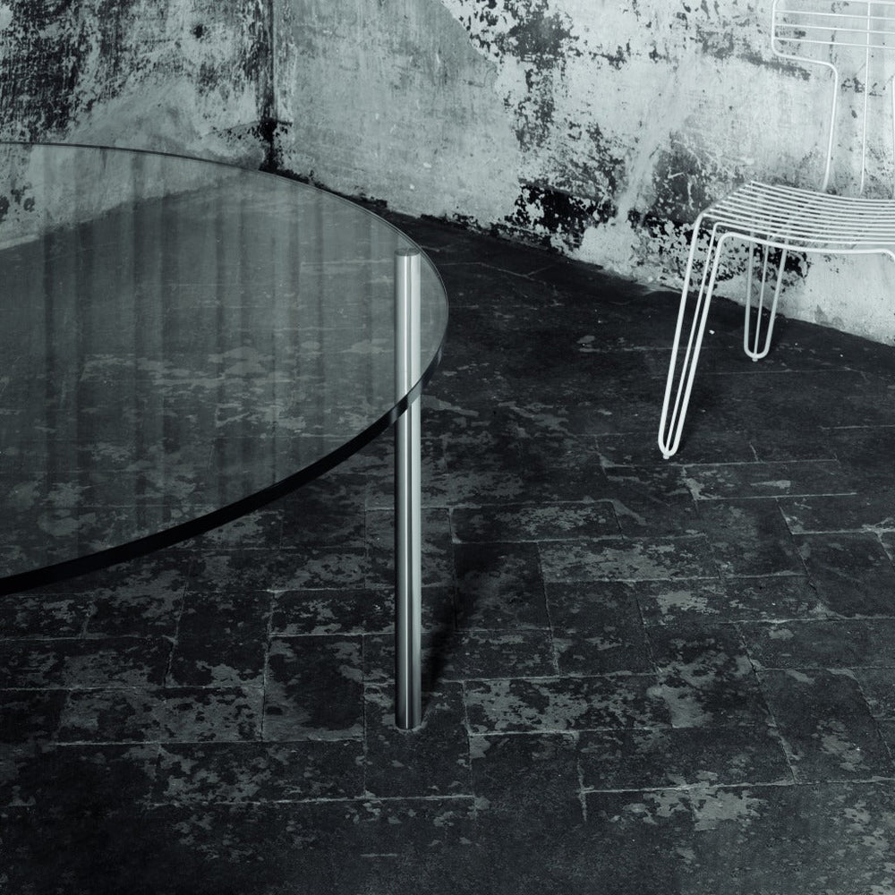 Metal Round Dining Table Dining Table Glas Italia   