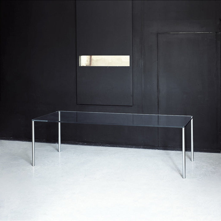 Metal Rectangular Dining Table Dining Table Glas Italia   