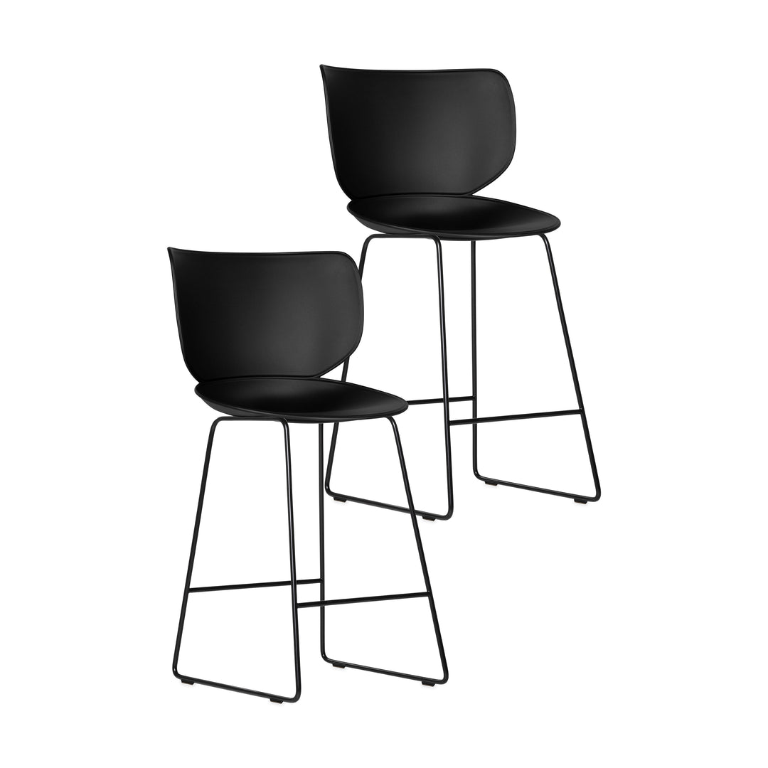 Hana Stool (Set of 2) Furniture Moooi Black Black Counter: 26 in height