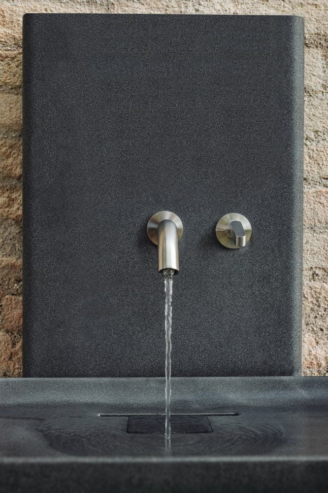 Agape Square Miscelatore Outdoor a Parete Lavabo Agape