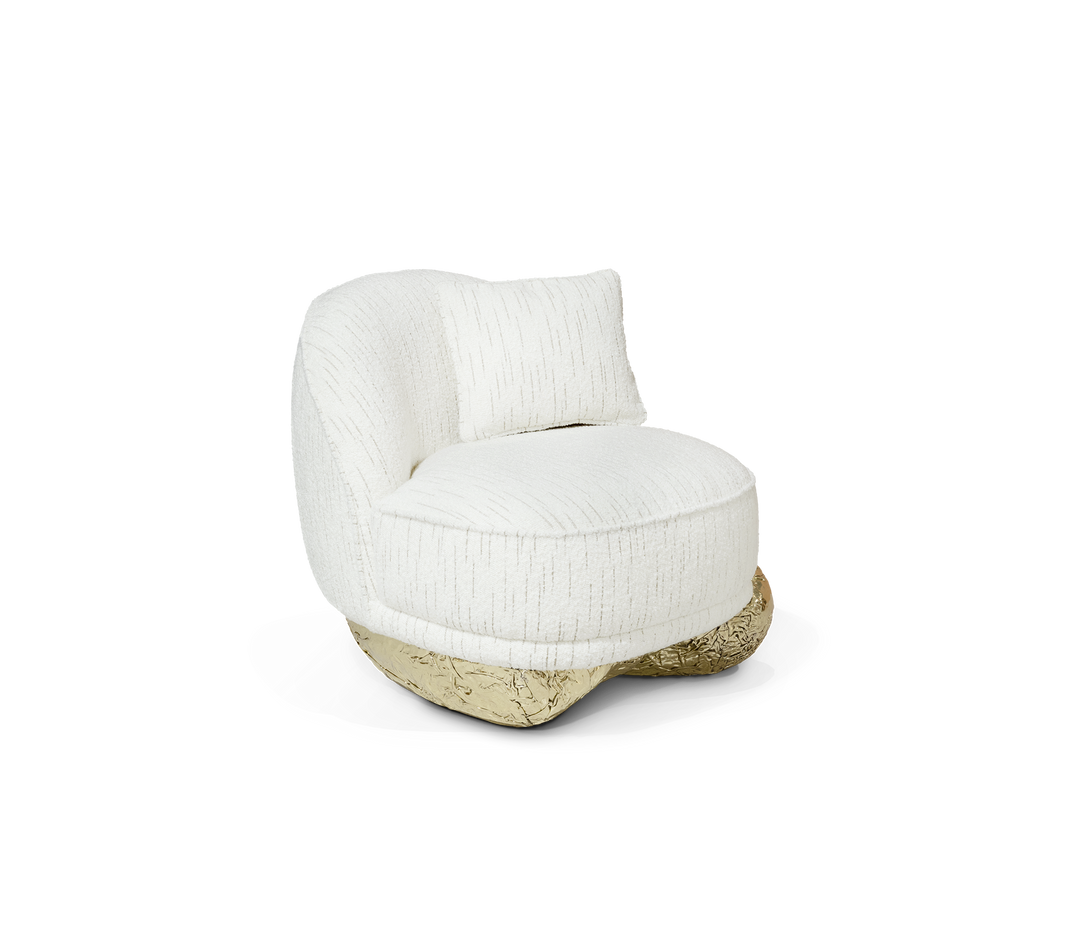 Angra Ii White Armchair  Boca Do Lobo Angra ii white  