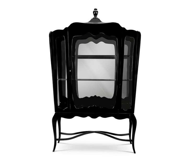 palace display case Cabinets Boca Do Lobo Black Laqcuer