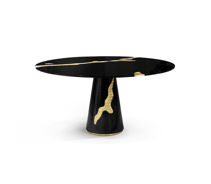 Lapiaz Black Dining Table  Boca Do Lobo   
