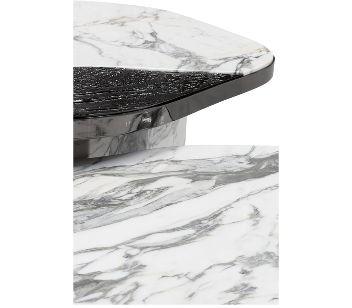 ophelia calacatta marble and gold center table - Image 50