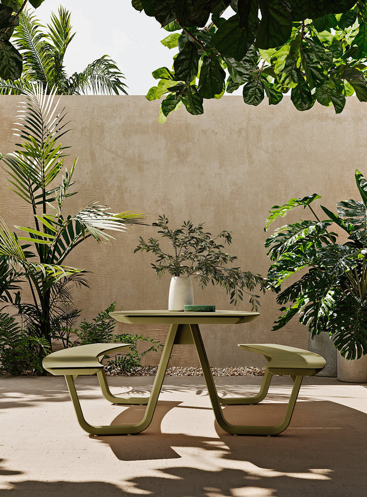 8Teen Table With Benches Fixed Tables Atmosphera