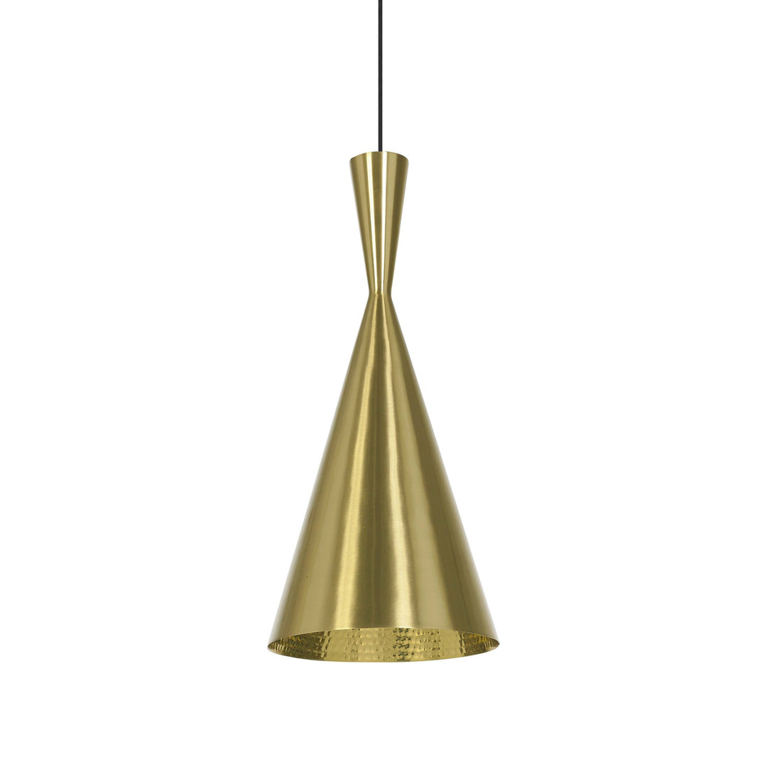 Beat Tall LED Pendant Light Lighting Tom Dixon Brushed Brass