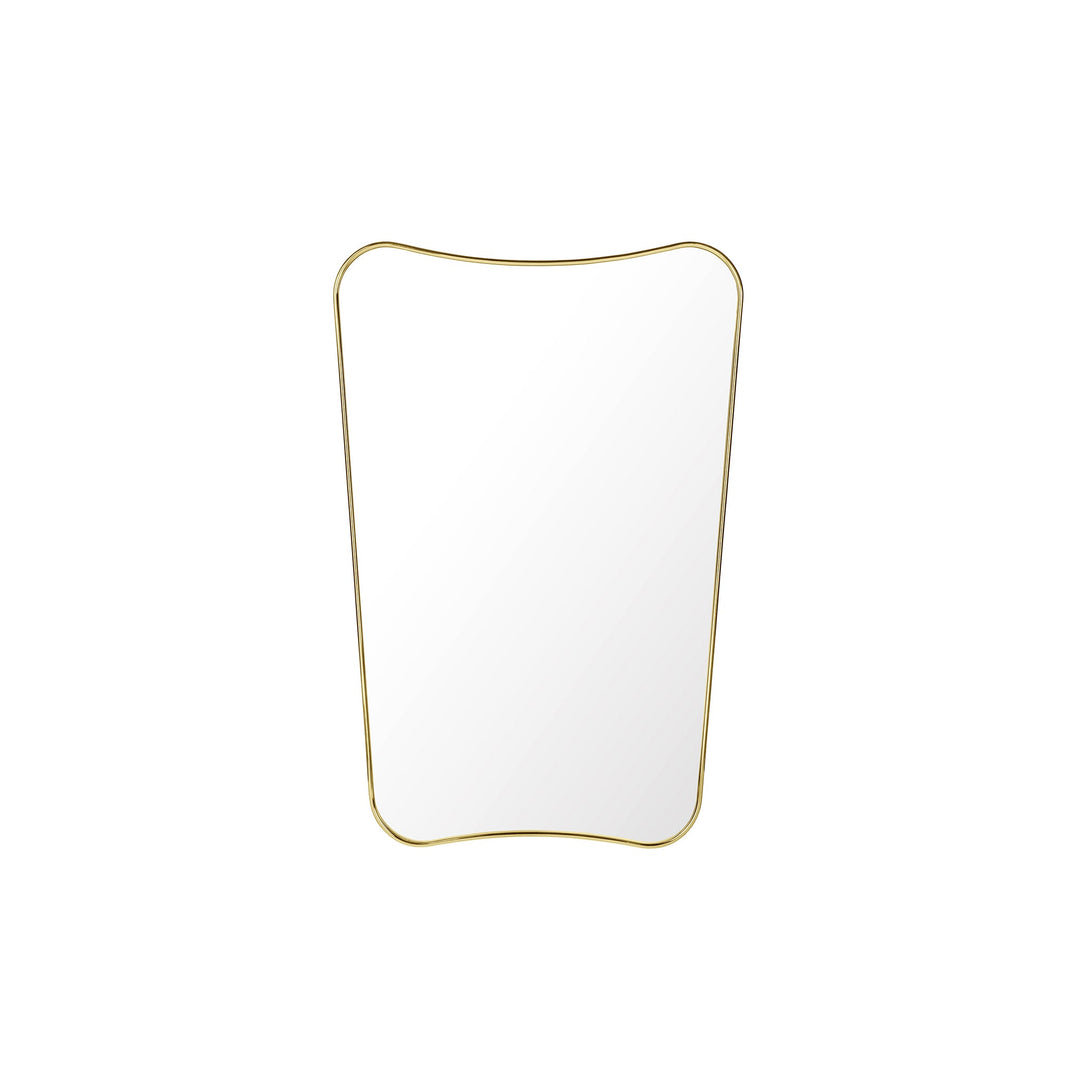 F.A. 33 Wall Mirror Mirrors Gubi Polished Brass Small: 31.5 in height