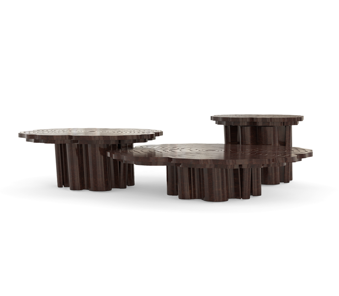 Fortuna Patina Center Table  Boca Do Lobo Walnut Root  