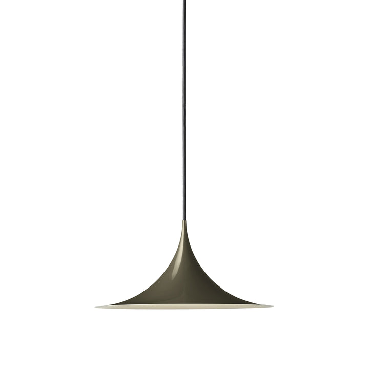 Semi Pendant Light Lighting Gubi Glossy Dark Cocoa Small: 11.8 in diameter