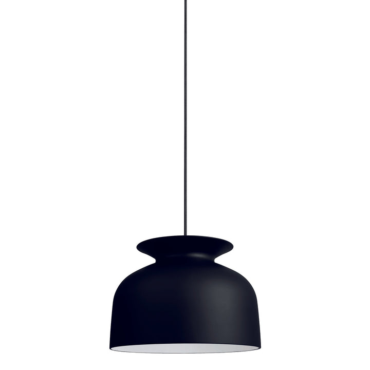 Ronde Pendant Light Lighting Gubi Soft Black Matt Large: 15.75 in diameter
