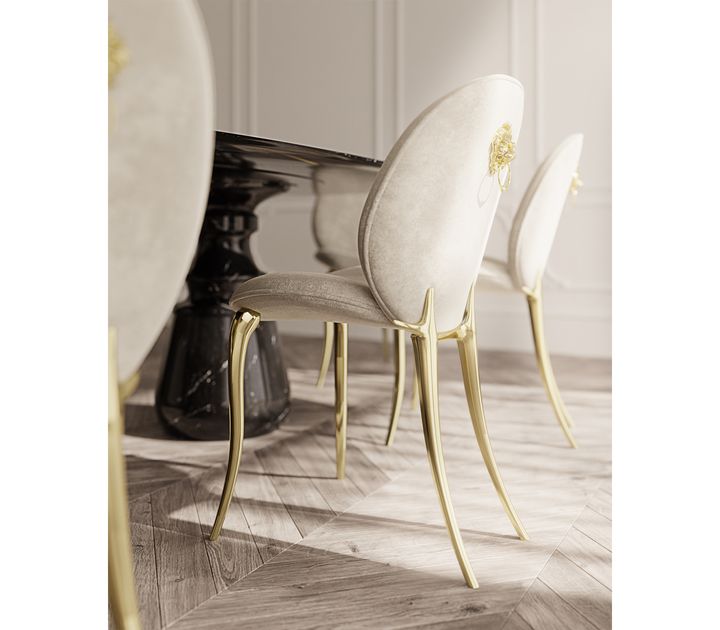 pietra oval xl nero marquina dining table Dining Tables Boca Do Lobo