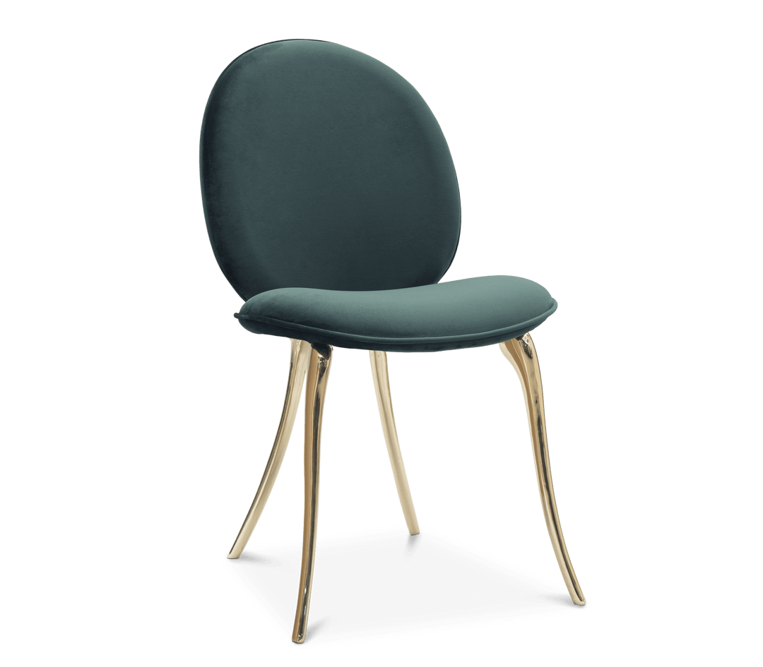 soleil chair Chairs & Stools Boca Do Lobo Green Fabric
