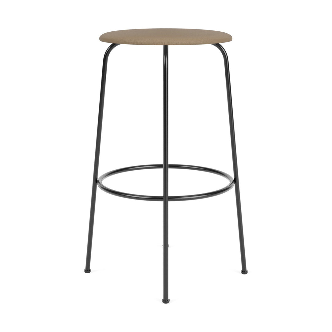 Afteroom Upholstered Stool Table & Bar Stools Audo Copenhagen 1611 - Sierra Stone Leather Bar: 29.5 in height
