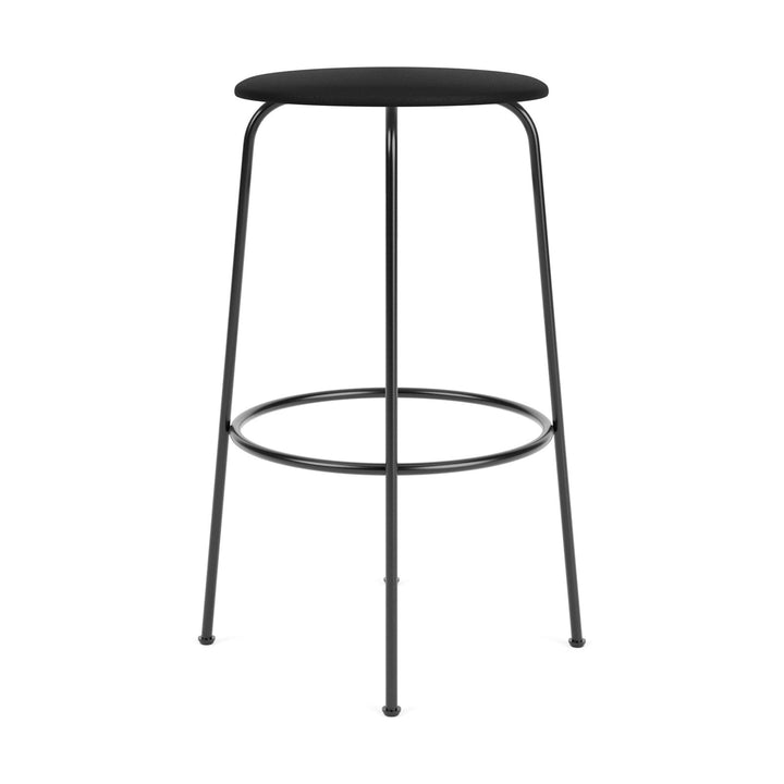 Afteroom Upholstered Stool Table & Bar Stools Audo Copenhagen 1001 - Sierra Black Leather Bar: 29.5 in height