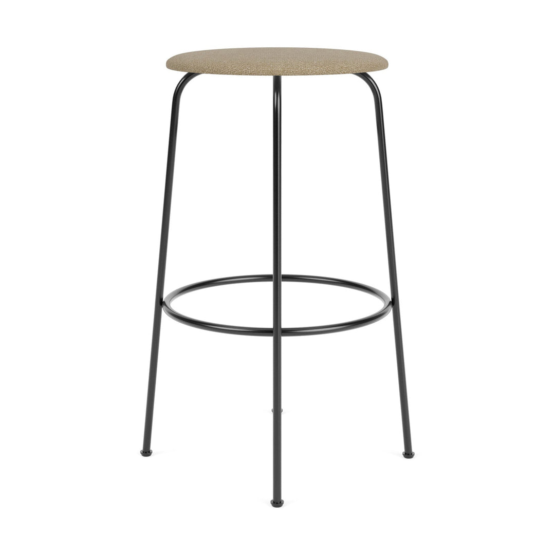 Afteroom Upholstered Stool Table & Bar Stools Audo Copenhagen 02 - Audo Boucle Beige Bar: 29.5 in height