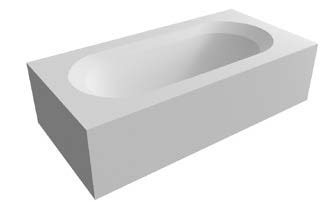 OASI Rectangular Freestanding Bathtub Sinks Antonio Lupi